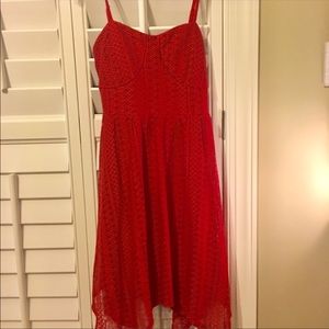 Sexy Open-Back Red Dress!